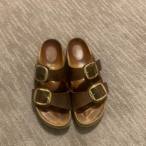 Birkenstock Arizona Big Buckle Brown Leather